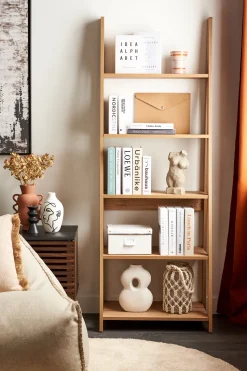 Estante Com 5 Prateleiras Castanha Clara Wilton