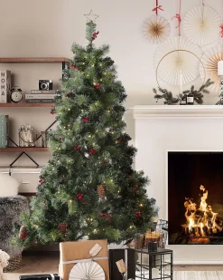 Estante Com 5 Prateleiras Em Madeira Escura Brisbane