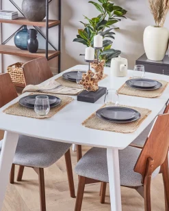 Estante Com 5 Prateleiras Em Madeira Escura Brisbane