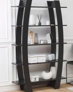 Estante Com 5 Prateleiras Preta Kener