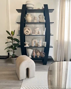 Estante Com 5 Prateleiras Preta Kener