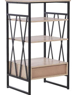 Estante Com 3 Prateleiras Castanha Clara Keene