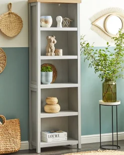 Estante Com 5 Prateleiras Cinzenta Clio