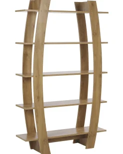 Estante Com 5 Prateleiras Castanha Clara Kener