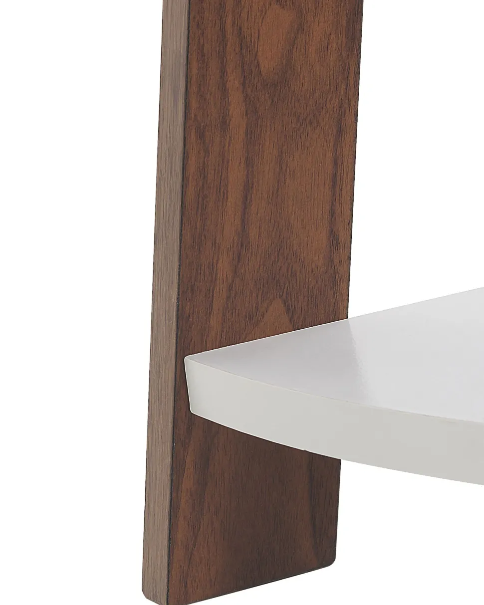 Estante De Canto Com 5 Prateleiras Castanha E Branca Mobile Solo