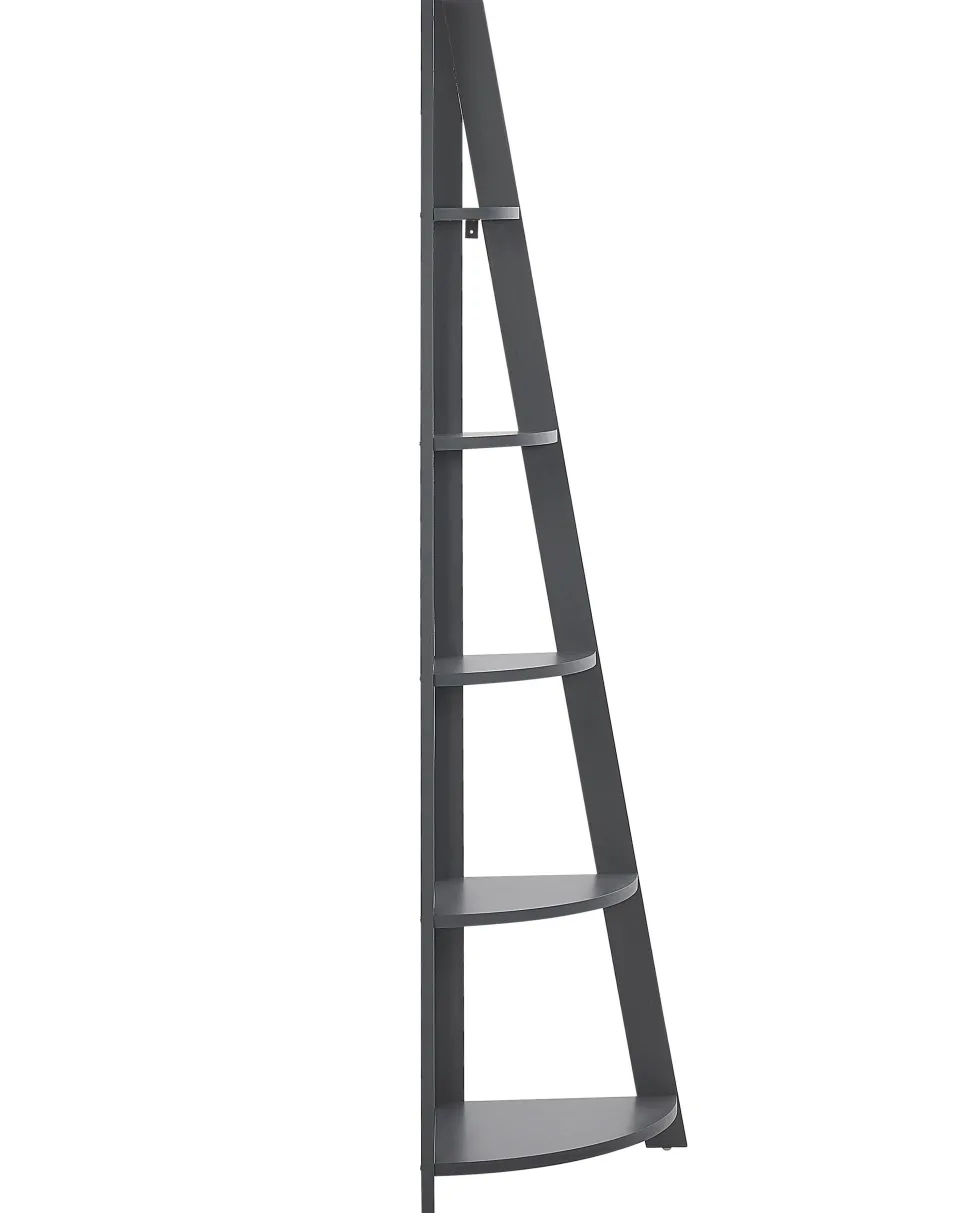 Estante De Canto Com 5 Prateleiras Cinzenta Mobile Solo