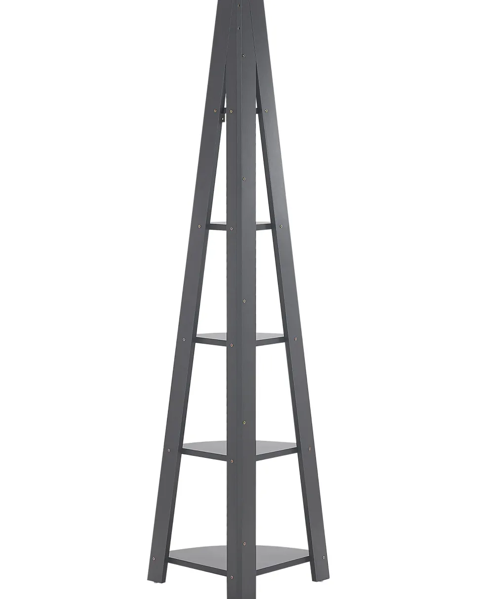 Estante De Canto Com 5 Prateleiras Cinzenta Mobile Solo