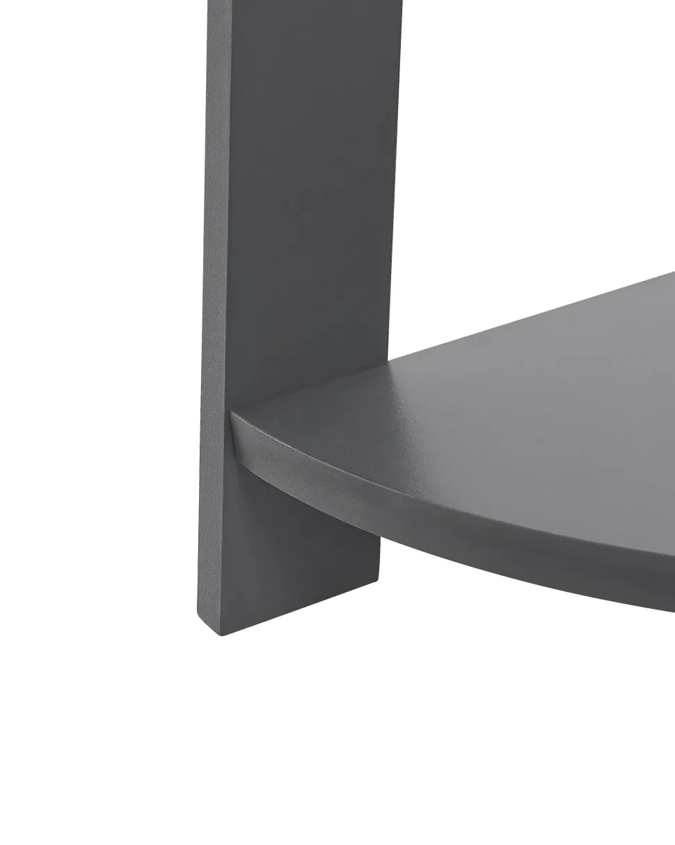 Estante De Canto Com 5 Prateleiras Cinzenta Mobile Solo