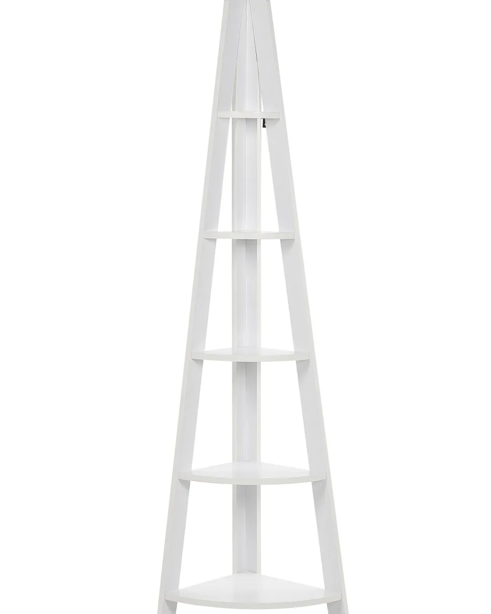 Estante De Canto Com 5 Prateleiras Branca Mobile Solo