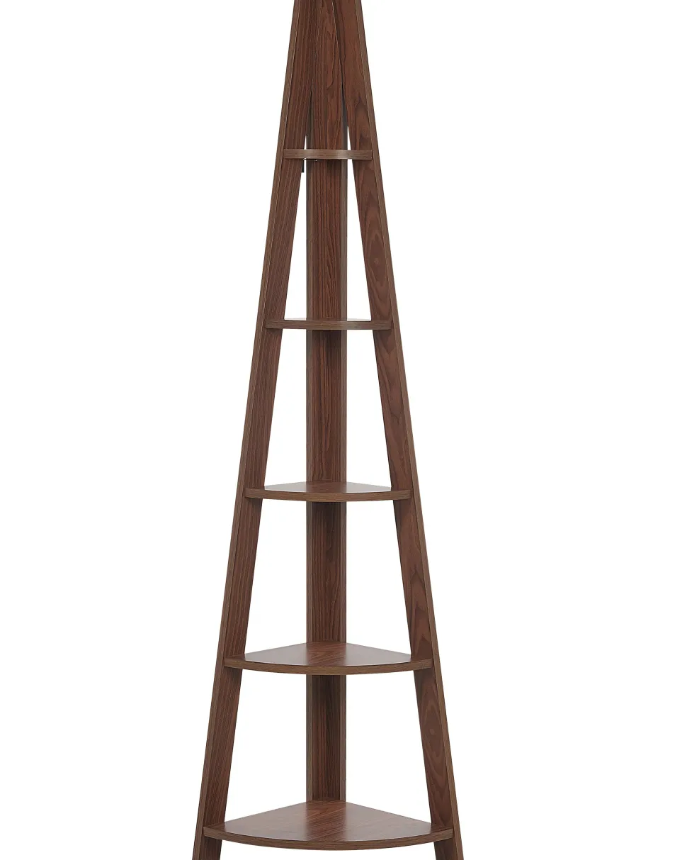 Estante De Canto Com 5 Prateleiras Castanha Mobile Solo