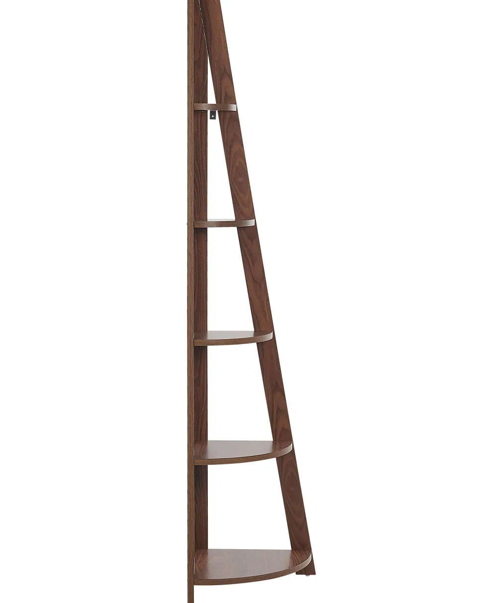 Estante De Canto Com 5 Prateleiras Castanha Mobile Solo