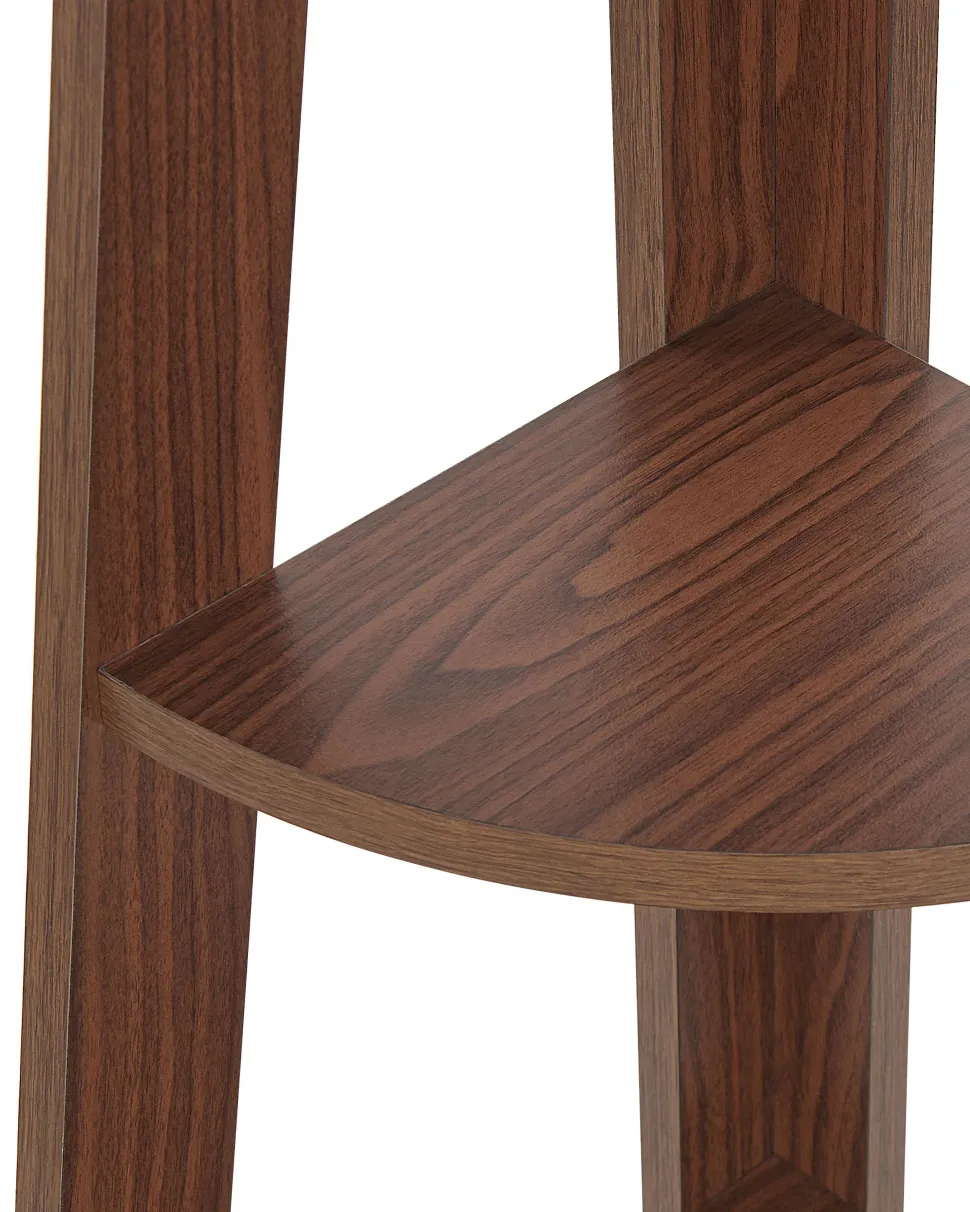 Estante De Canto Com 5 Prateleiras Castanha Mobile Solo