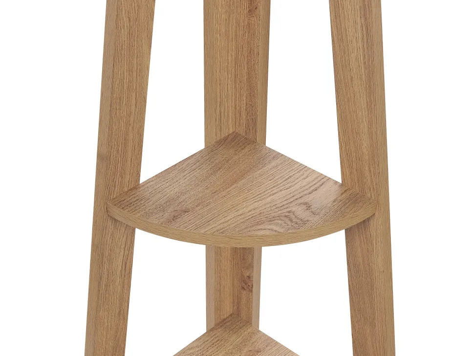 Estante De Canto Com 5 Prateleiras Castanha Clara Mobile Solo