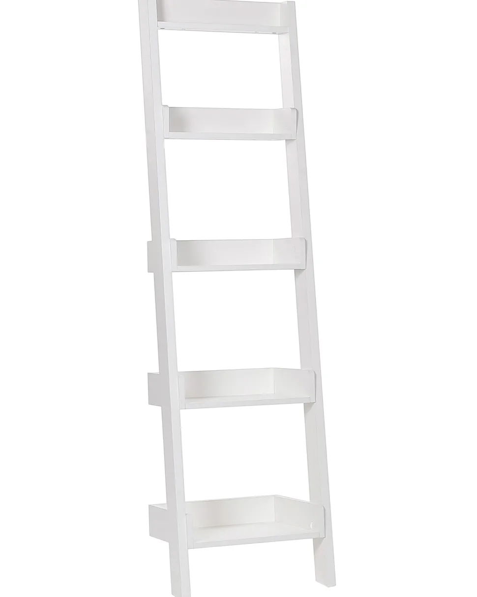 Estante Tipo Escada Com 5 Prateleiras Branca Mobile Duo
