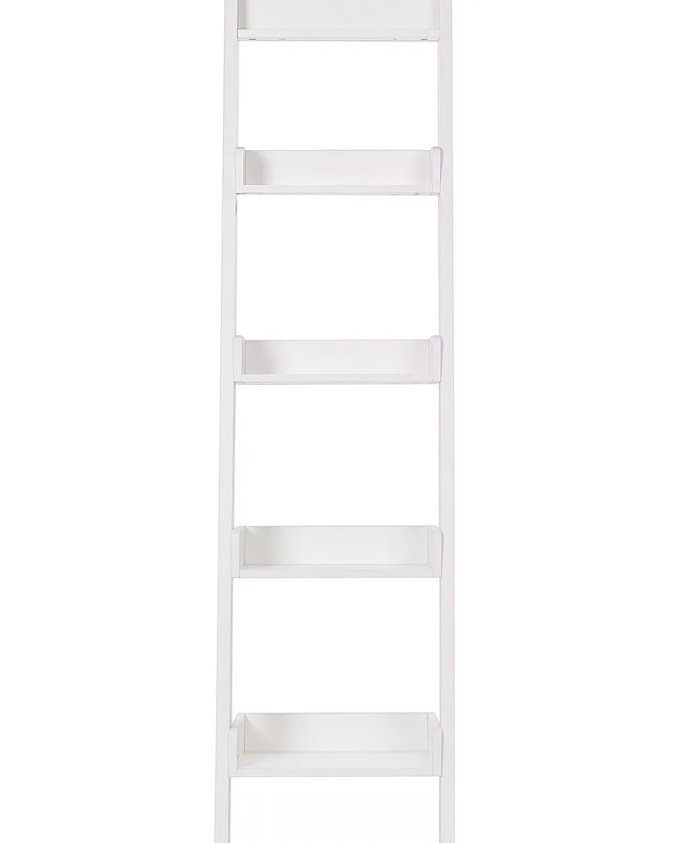 Estante Tipo Escada Com 5 Prateleiras Branca Mobile Duo