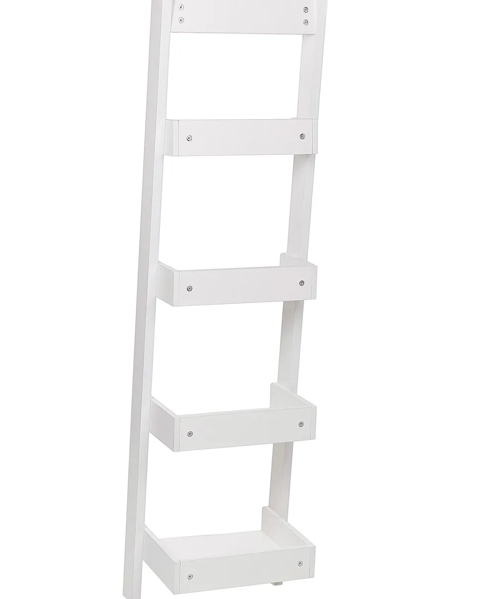 Estante Tipo Escada Com 5 Prateleiras Branca Mobile Duo