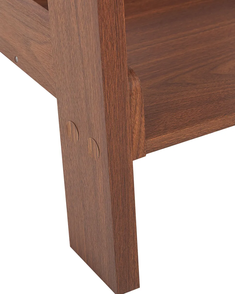 Estante Tipo Escada Com 5 Prateleiras Castanha Mobile Duo