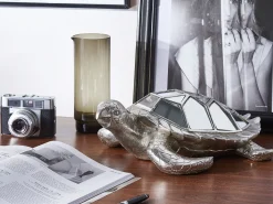 Estatueta Decorativa Prateada Tortoise