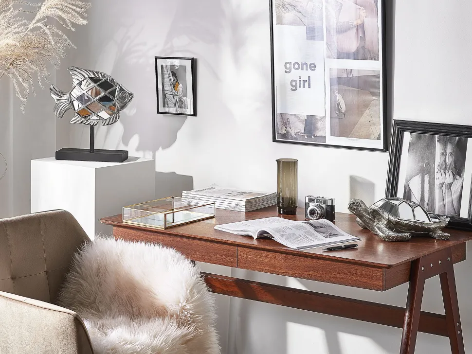 Estatueta Decorativa Prateada Tortoise