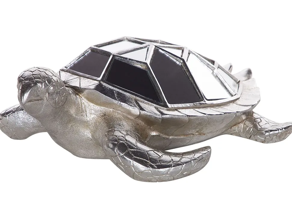 Estatueta Decorativa Prateada Tortoise