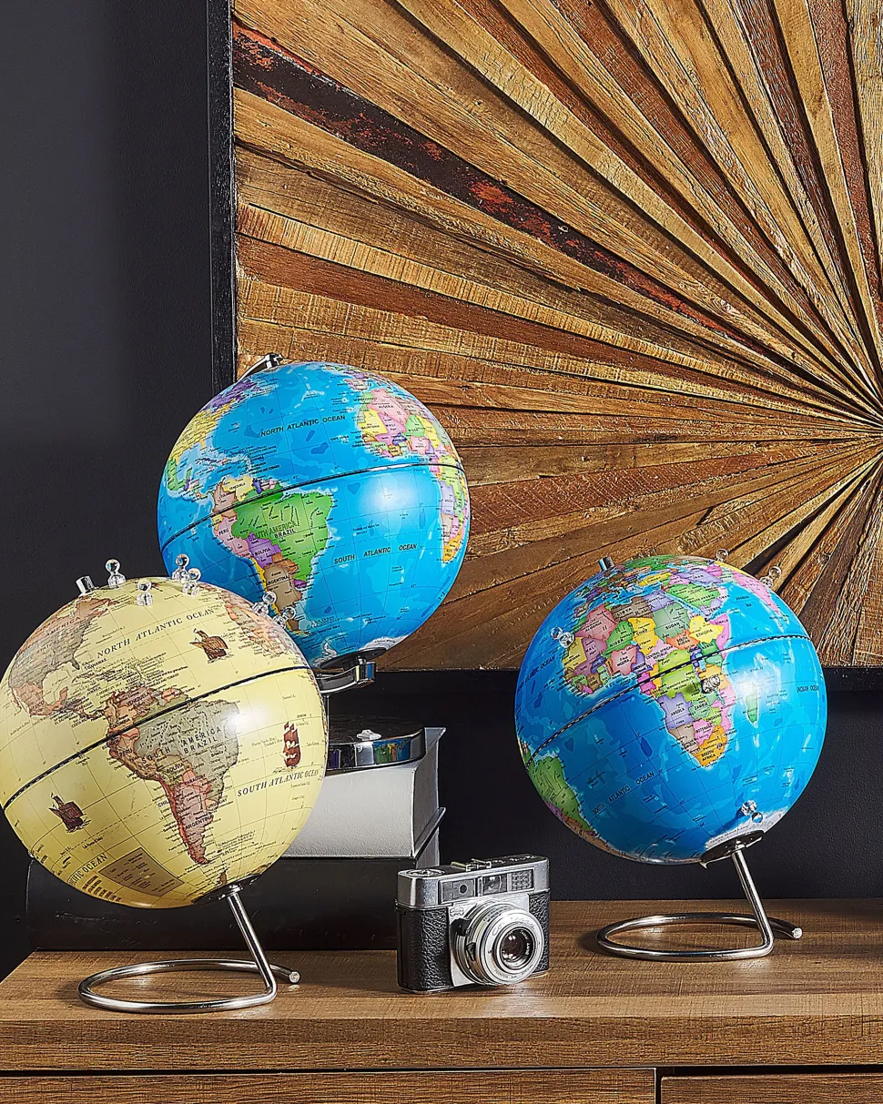 Globo Decorativo 29 Cm Azul Com Magneticos Cartier