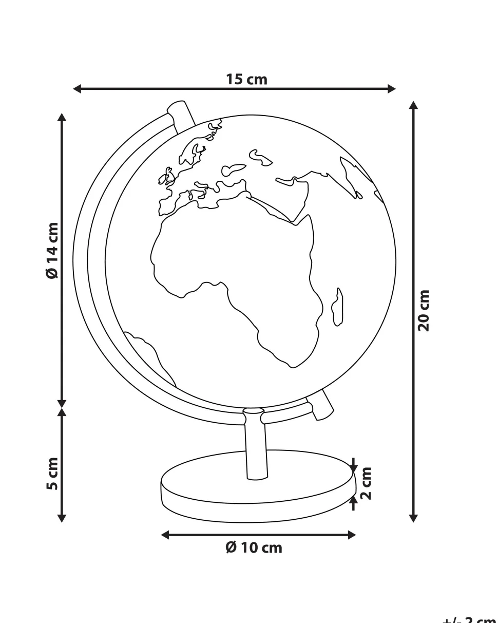 Globo Decorativo 20 Cm Preto Cook