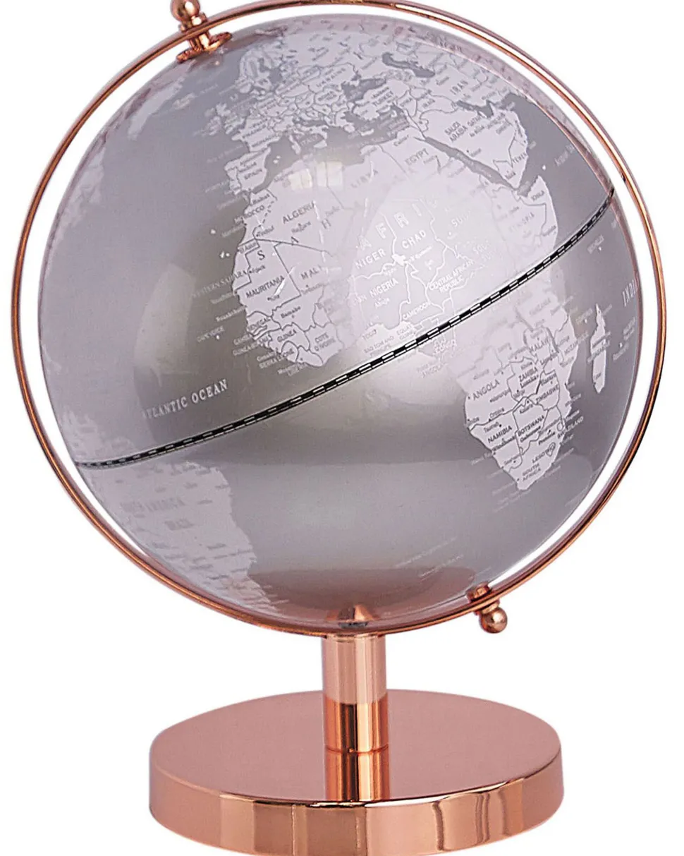 Globo Decorativo Prateado 28 Cm Cabot