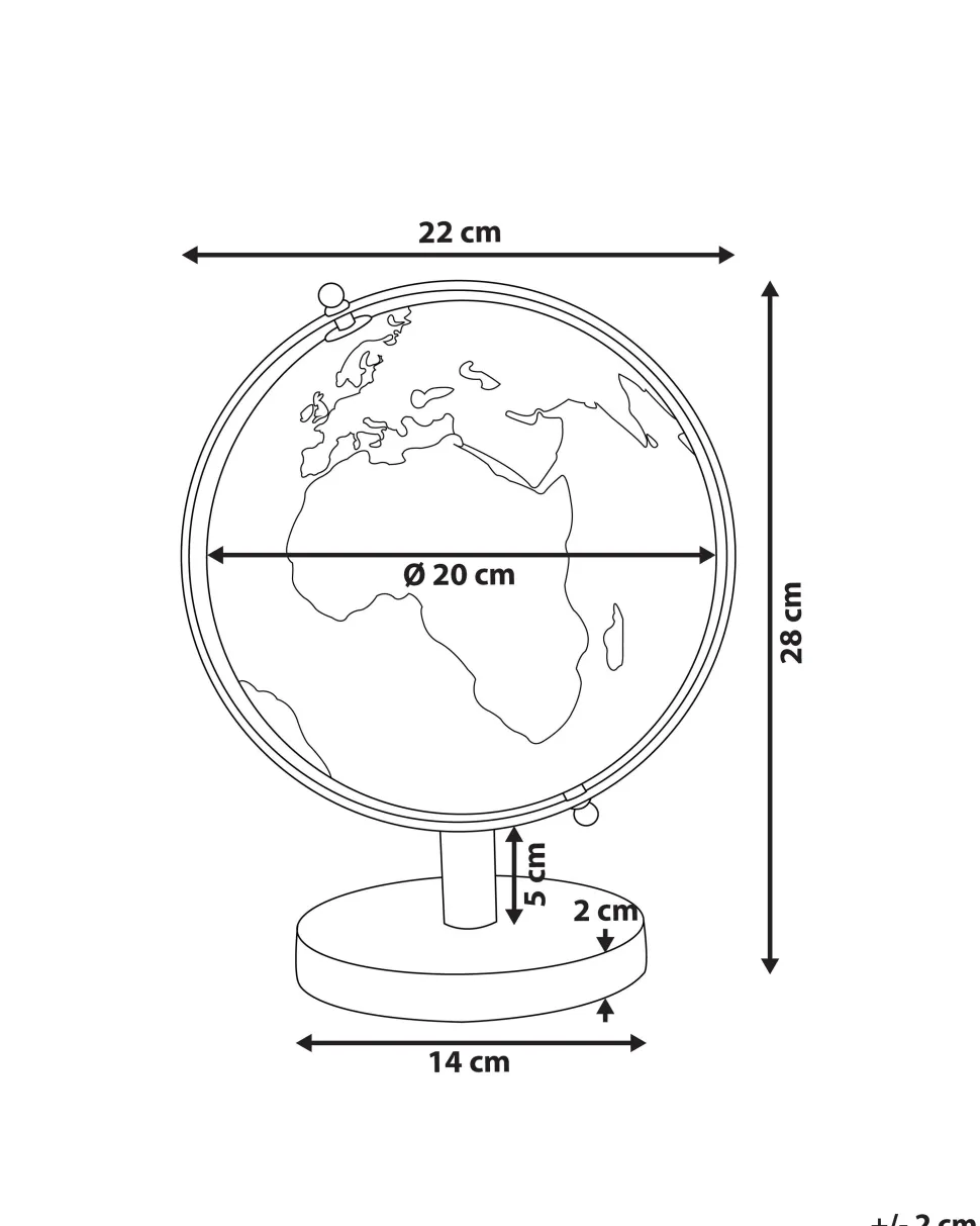 Globo Decorativo Prateado 28 Cm Cabot