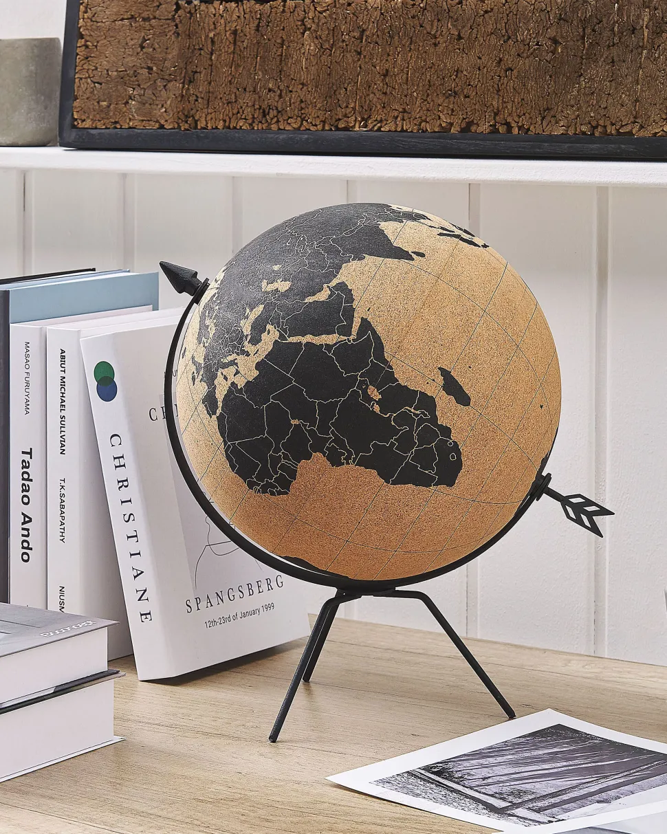 Globo Decorativo Preto E Castanho 35 Cm Battuta