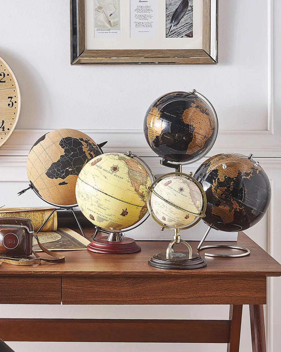 Globo Decorativo Preto E Castanho 35 Cm Battuta