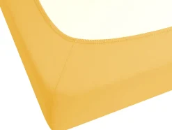 Lencol-Capa Em Algodao Amarelo Mostarda 200 X 200 Cm Janbu