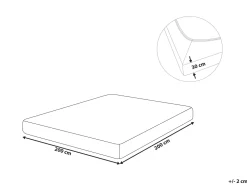 Lencol-Capa Em Algodao Azul Marinho 200 X 200 Cm Janbu