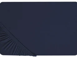 Lencol-Capa Em Algodao Azul Escuro 90 X 200 Cm Hofuf