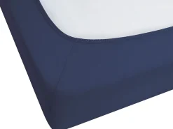 Lencol-Capa Em Algodao Azul Escuro 90 X 200 Cm Hofuf