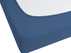 Lencol-Capa Em Algodao Azul Marinho 90 X 200 Cm Janbu