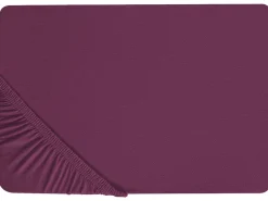 Lencol-Capa Em Algodao Borgonha 200 X 200 Cm Janbu