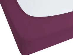 Lencol-Capa Em Algodao Borgonha 200 X 200 Cm Janbu