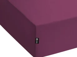 Lencol-Capa Em Algodao Borgonha 90 X 200 Cm Janbu