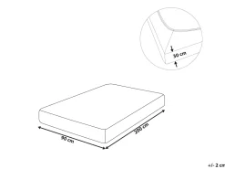 Lencol-Capa Em Algodao Cinzento Claro 90 X 200 Cm Janbu