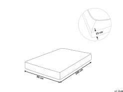 Lencol-Capa Em Algodao Cinzento Claro 90 X 200 Cm Hofuf
