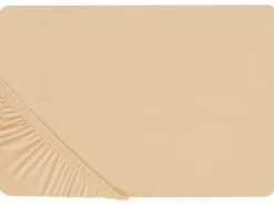 Lencol-Capa Em Algodao Cor De Areia 200 X 200 Cm Janbu