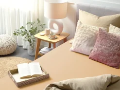 Lencol-Capa Em Algodao Cor De Areia 200 X 200 Cm Janbu