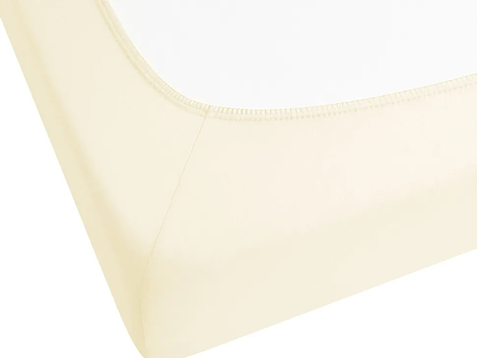 Lencol-Capa Em Algodao Creme 200 X 200 Cm Janbu