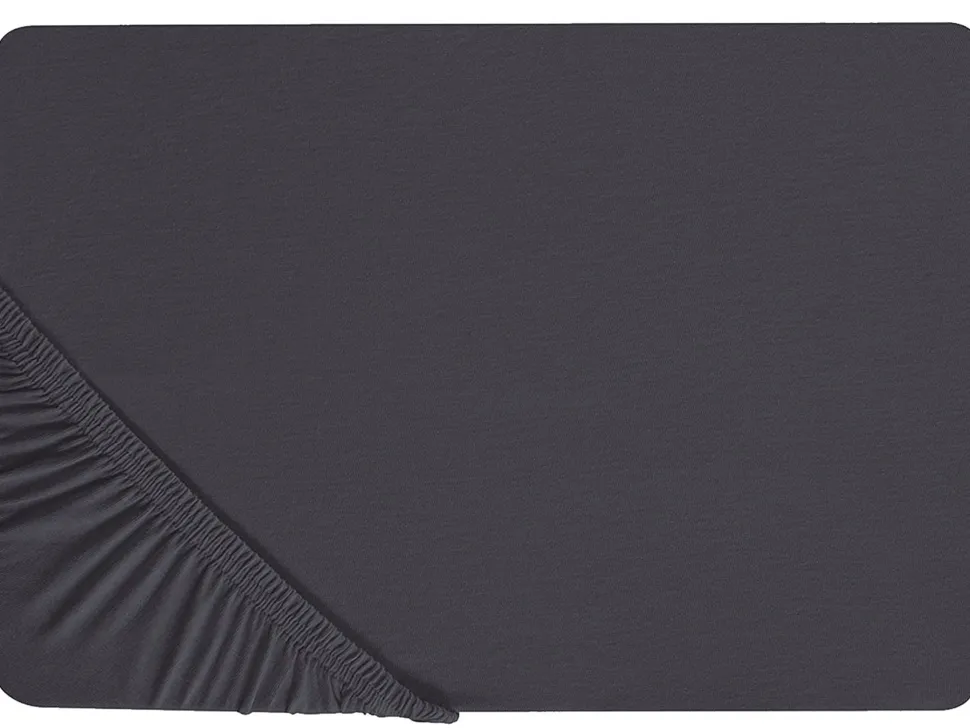 Lencol-Capa Em Algodao Preto 90 X 200 Cm Hofuf