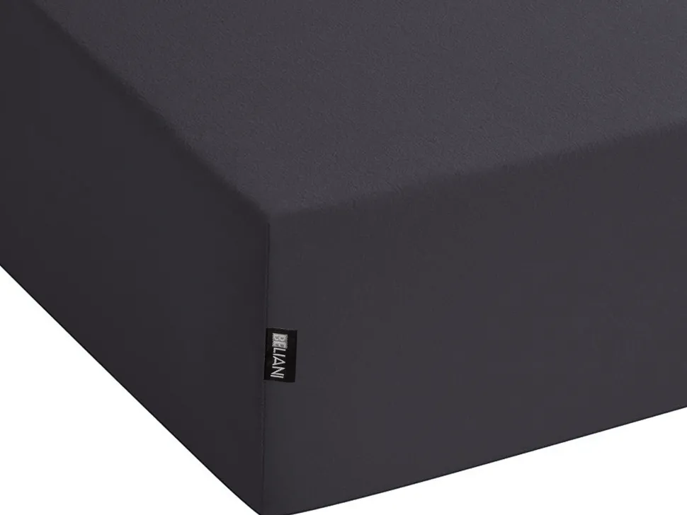 Lencol-Capa Em Algodao Preto 90 X 200 Cm Hofuf