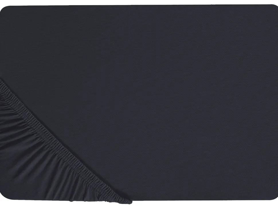 Lencol-Capa Em Algodao Preto 90 X 200 Cm Janbu