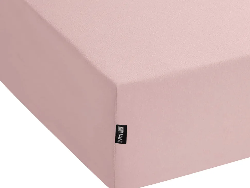 Lencol-Capa Em Algodao Rosa Claro 90 X 200 Cm Hofuf