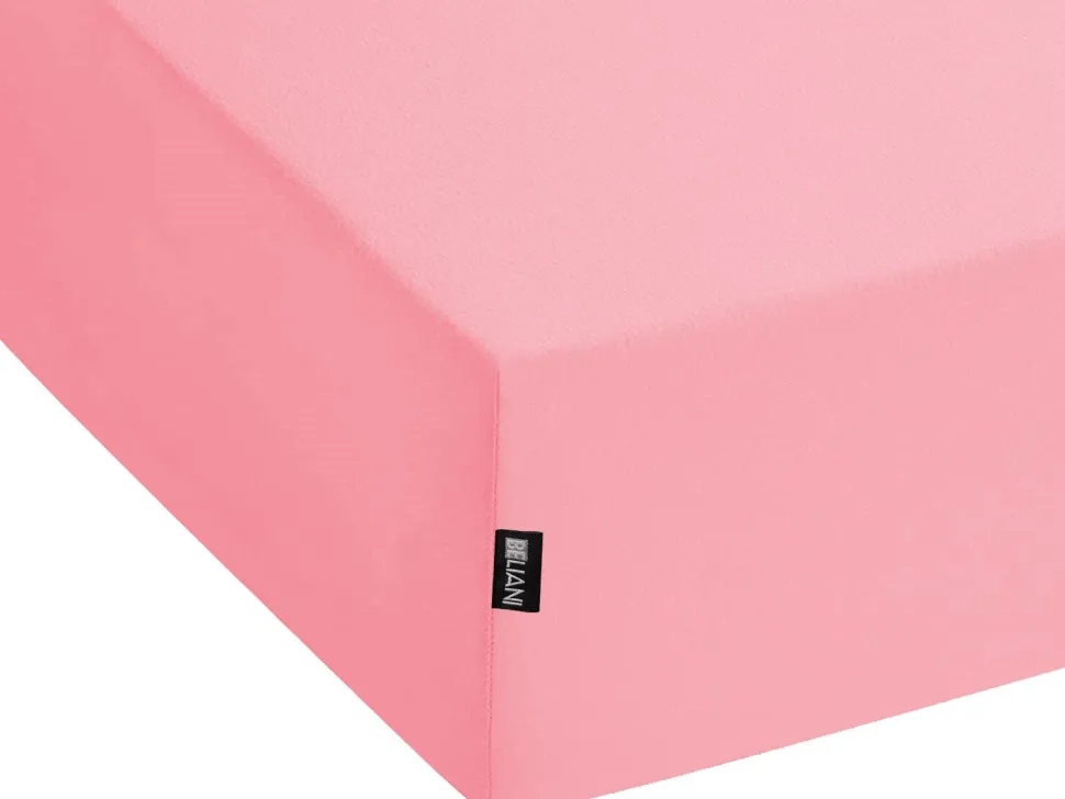 Lencol-Capa Em Algodao Rosa Coral 200 X 200 Cm Janbu