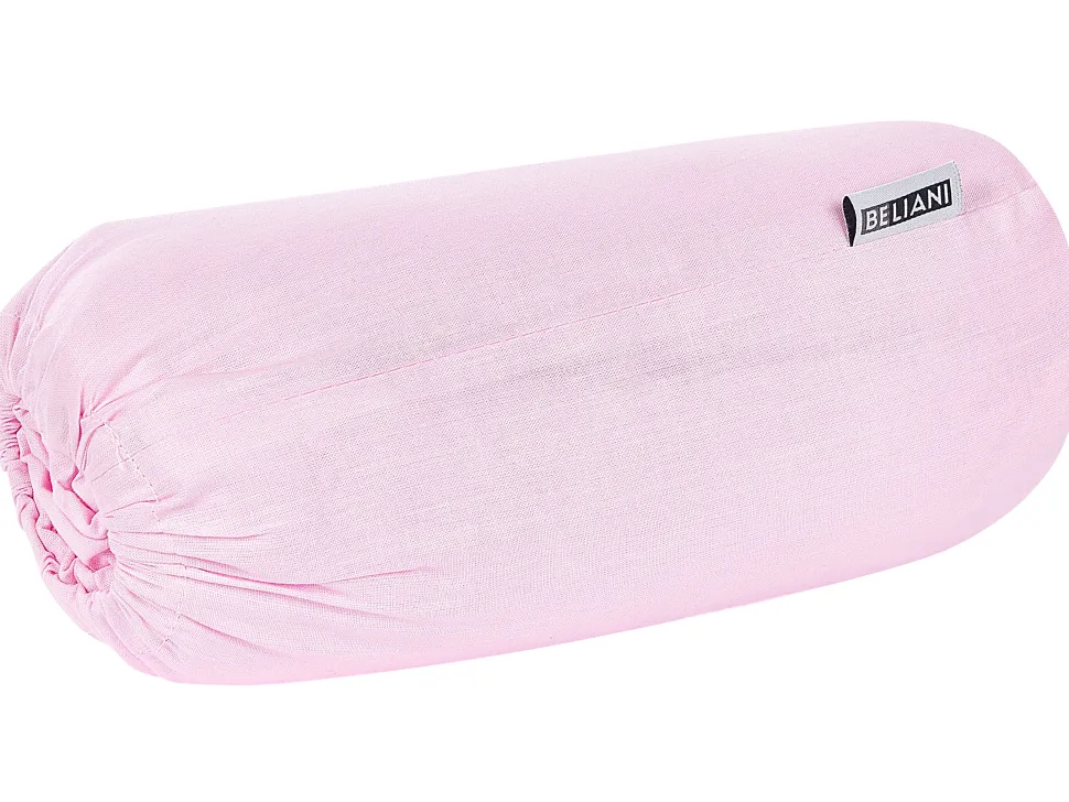 Lencol-Capa Em Algodao Rosa 90 X 200 Cm Janbu