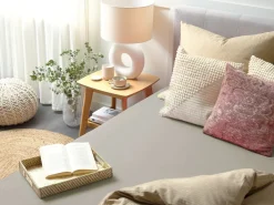 Lencol-Capa Em Algodao Taupe 200 X 200 Cm Janbu